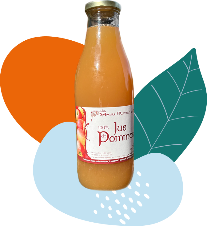 Jus de pomme artisanal Les Vergers Partages de Lorraine