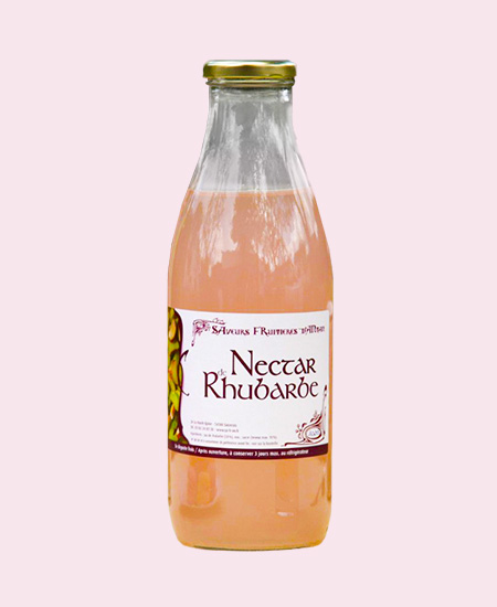 Nectars rhubarbe Les Vergers Partages de Lorraine